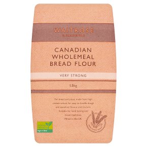 WAITROSE & PARTNERS Canadian Wholemeal Bread Flour, Very Strong, 1.5Kg