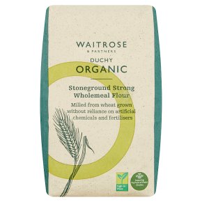 WAITROSE & PARTNERS Duchy Organic Stoneground Strong Wholemeal Bread Flour, 1Kg