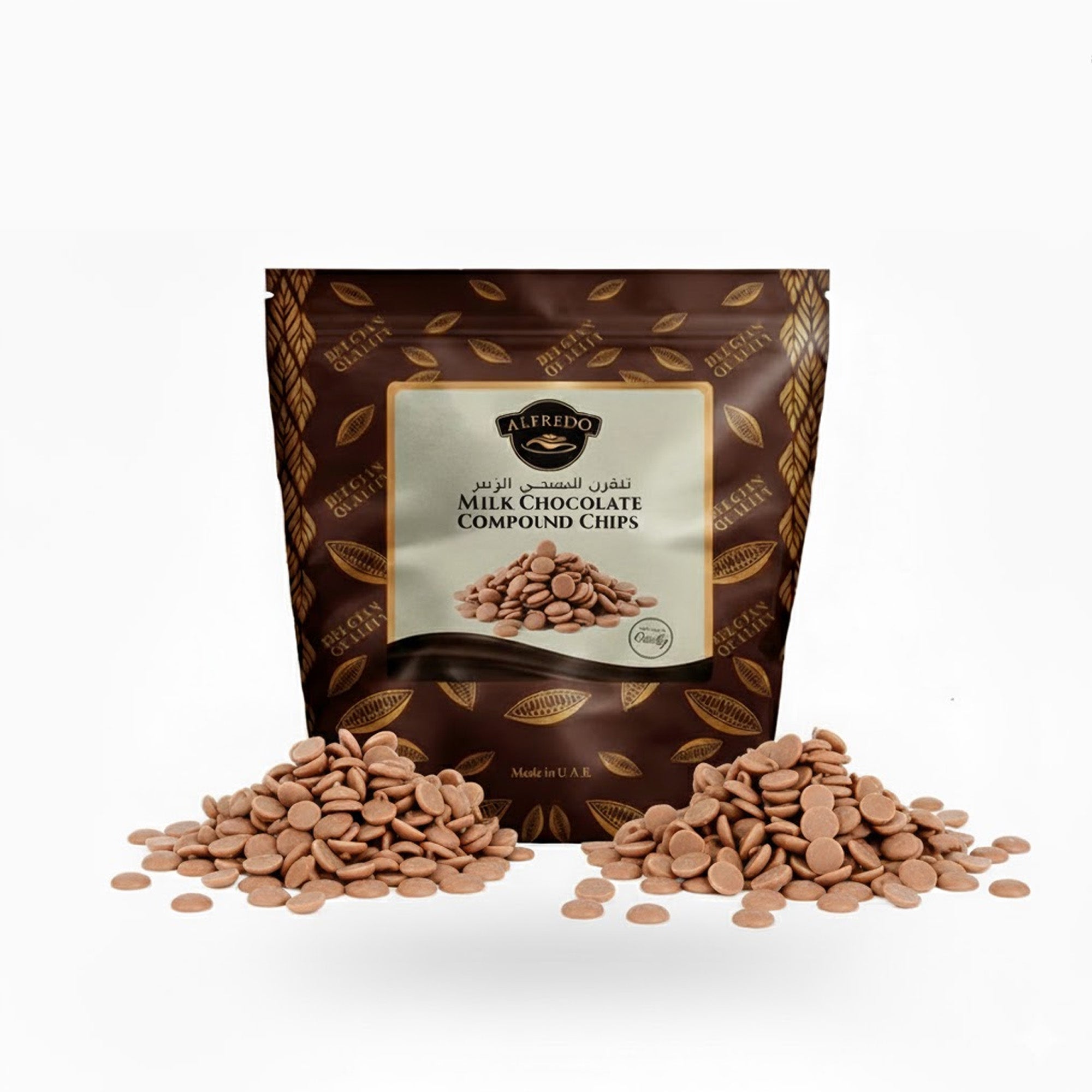 BAKING ESSENTIALS ALFREDO Milk Chocolate Compound Chips, 5 kg