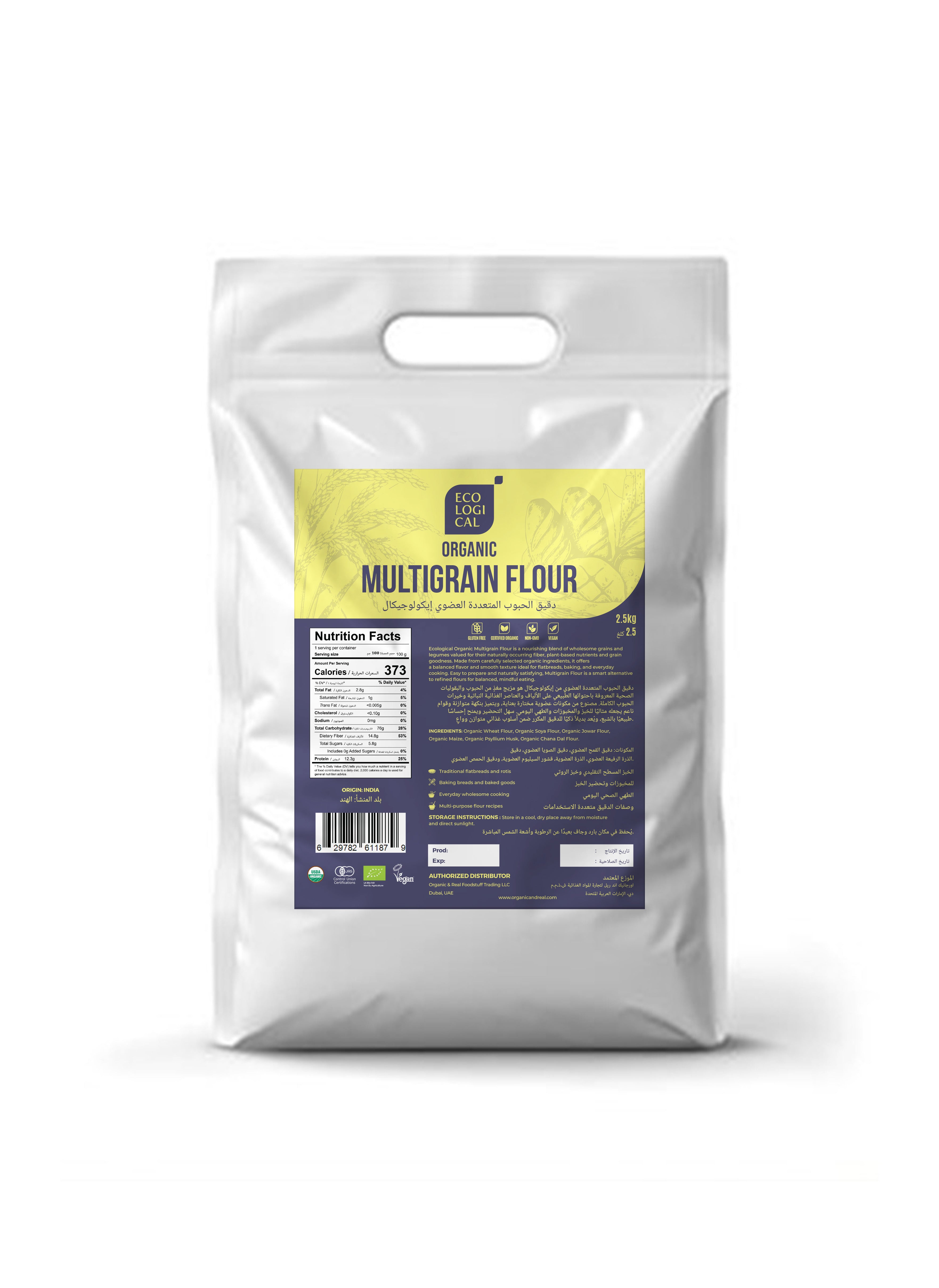 ECOLOGICAL Organic Multigrain Flour, 2.5 Kg