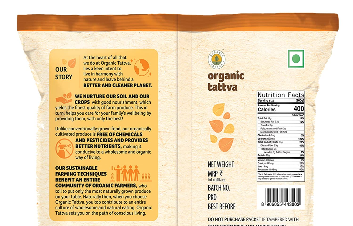 ORGANIC TATTAVA Organic Red Chilly Powder, 200g - Organic, Vegan, Gluten Free