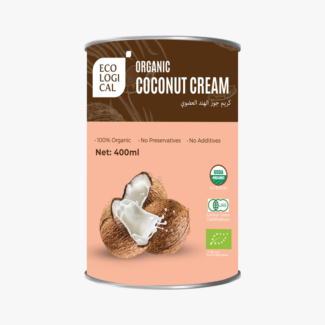 ECOLOGICAL Organic Coconut Cream, 400ml