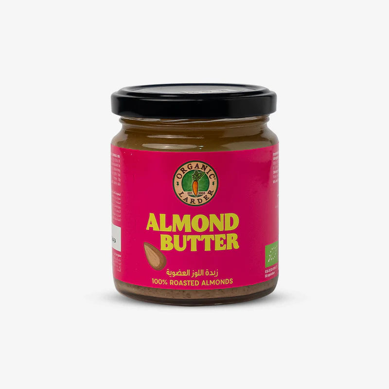 ORGANIC LARDER  Almond Butter, Roasted Almonds, 230g - Organic, Vegan