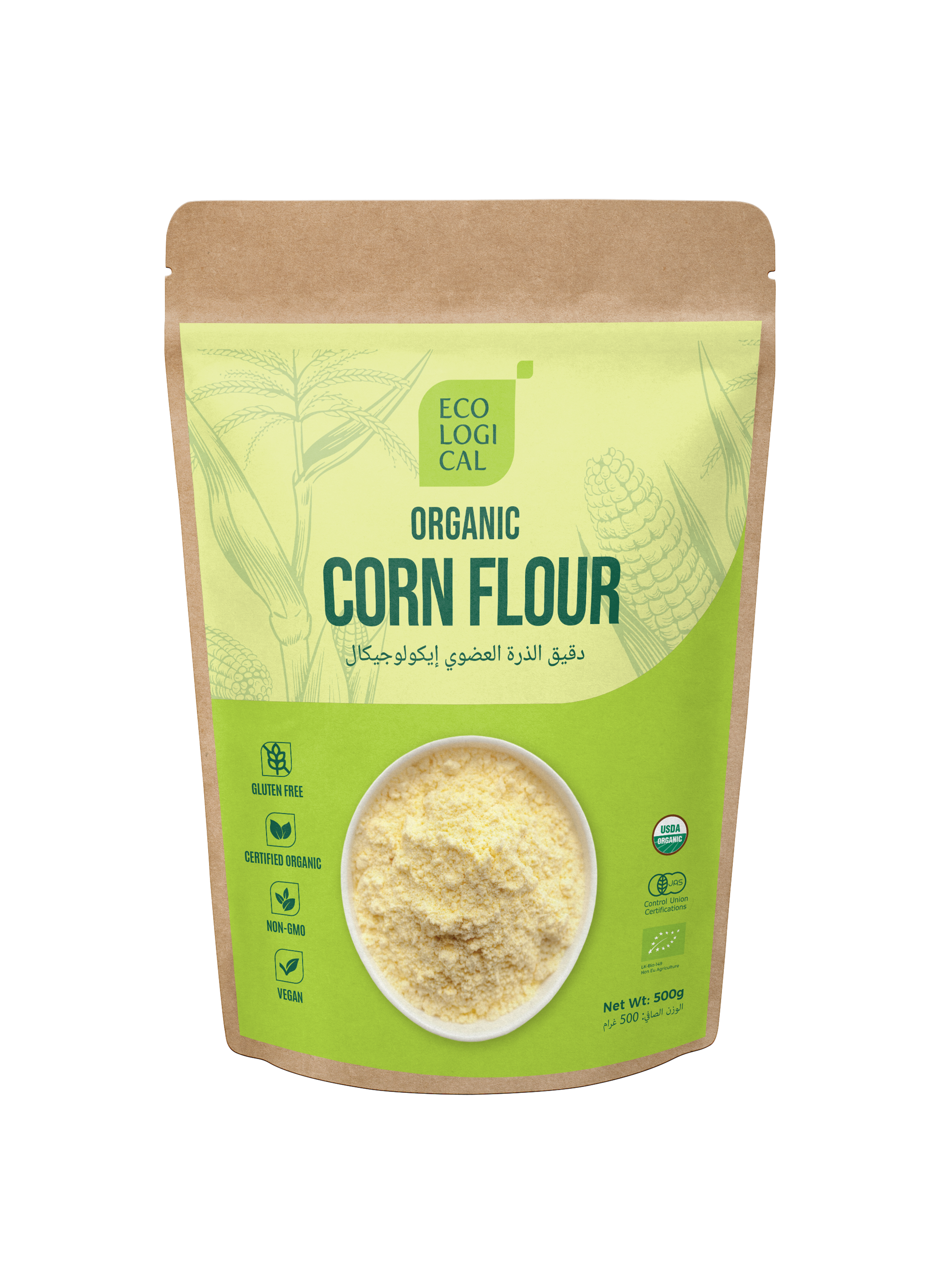 ECOLOGICAL Organic Corn Flour, 500g