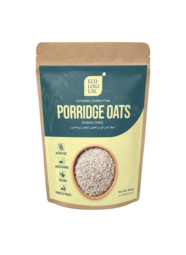 ECOLOGICAL Instant Porridge Oats - Gluten -Free, Canadian, 500g