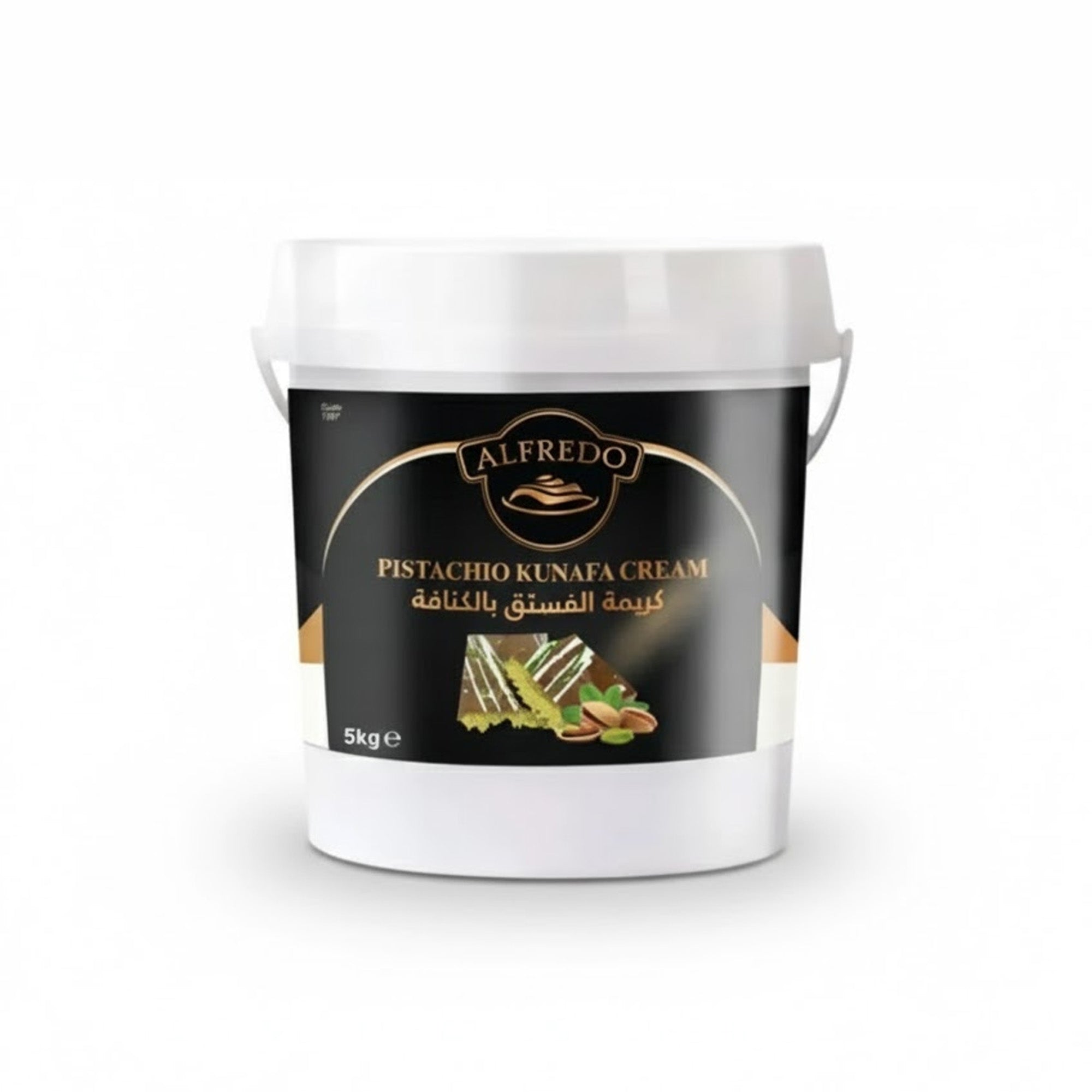 BAKING ESSENTIALS ALFREDO Pistachio Kunafa Cream, 5 kg