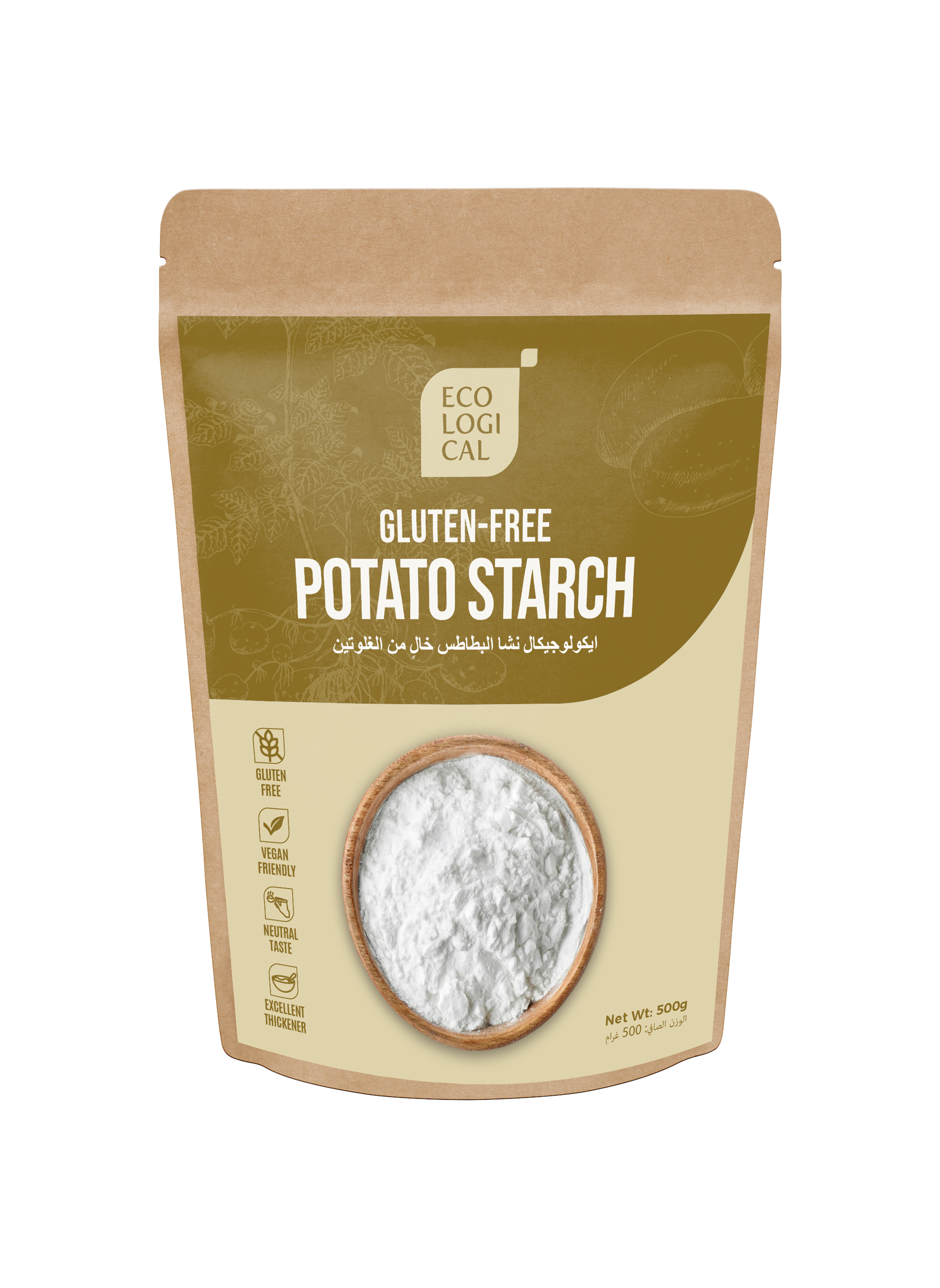 ECOLOGICAL Gluten-Free Potato Starch, 500g