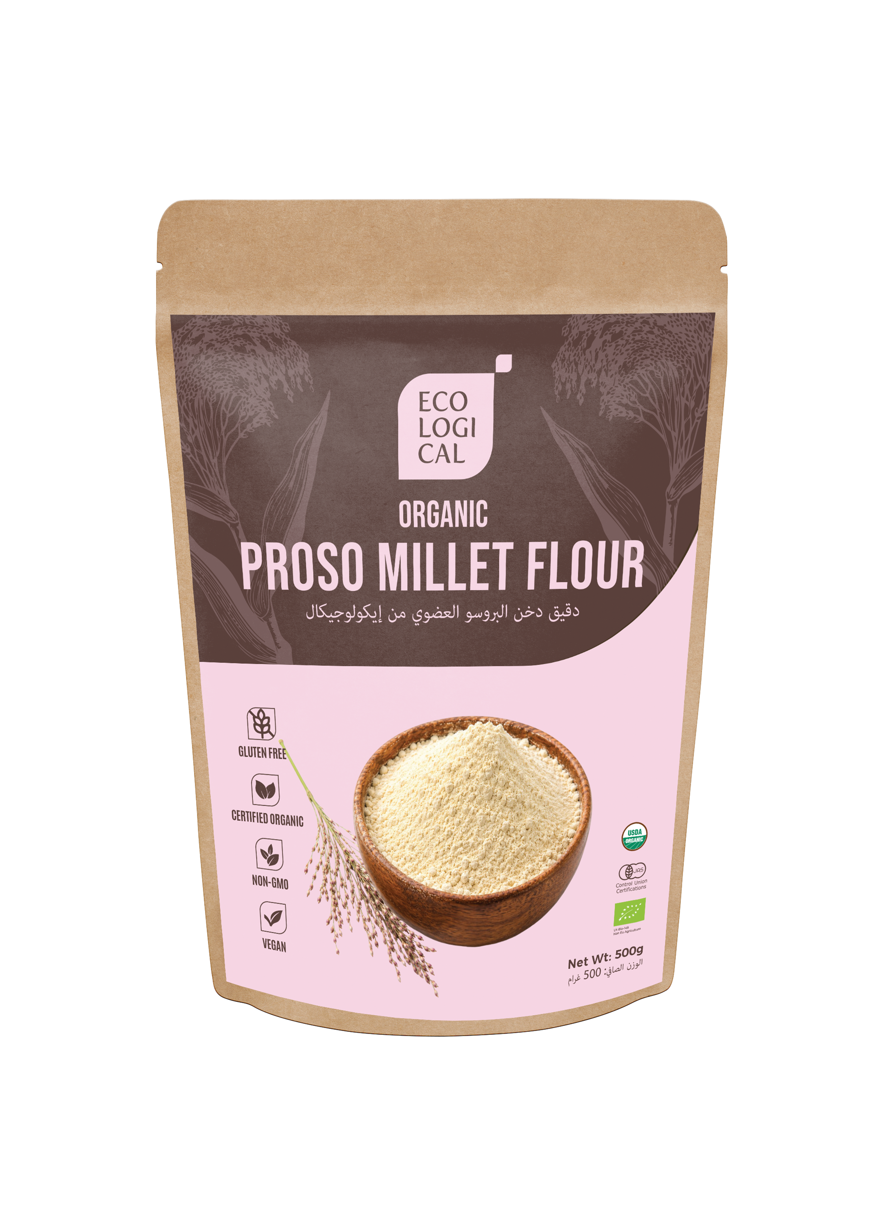 ECOLOGICAL Organic Proso Millet Flour, 500g