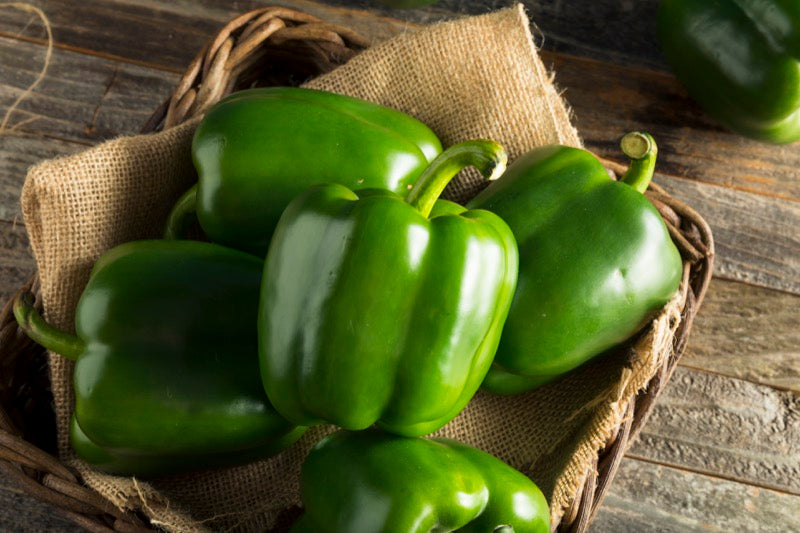 FRESH Green Capsicums, 1Kg (4 to 5 Pcs)