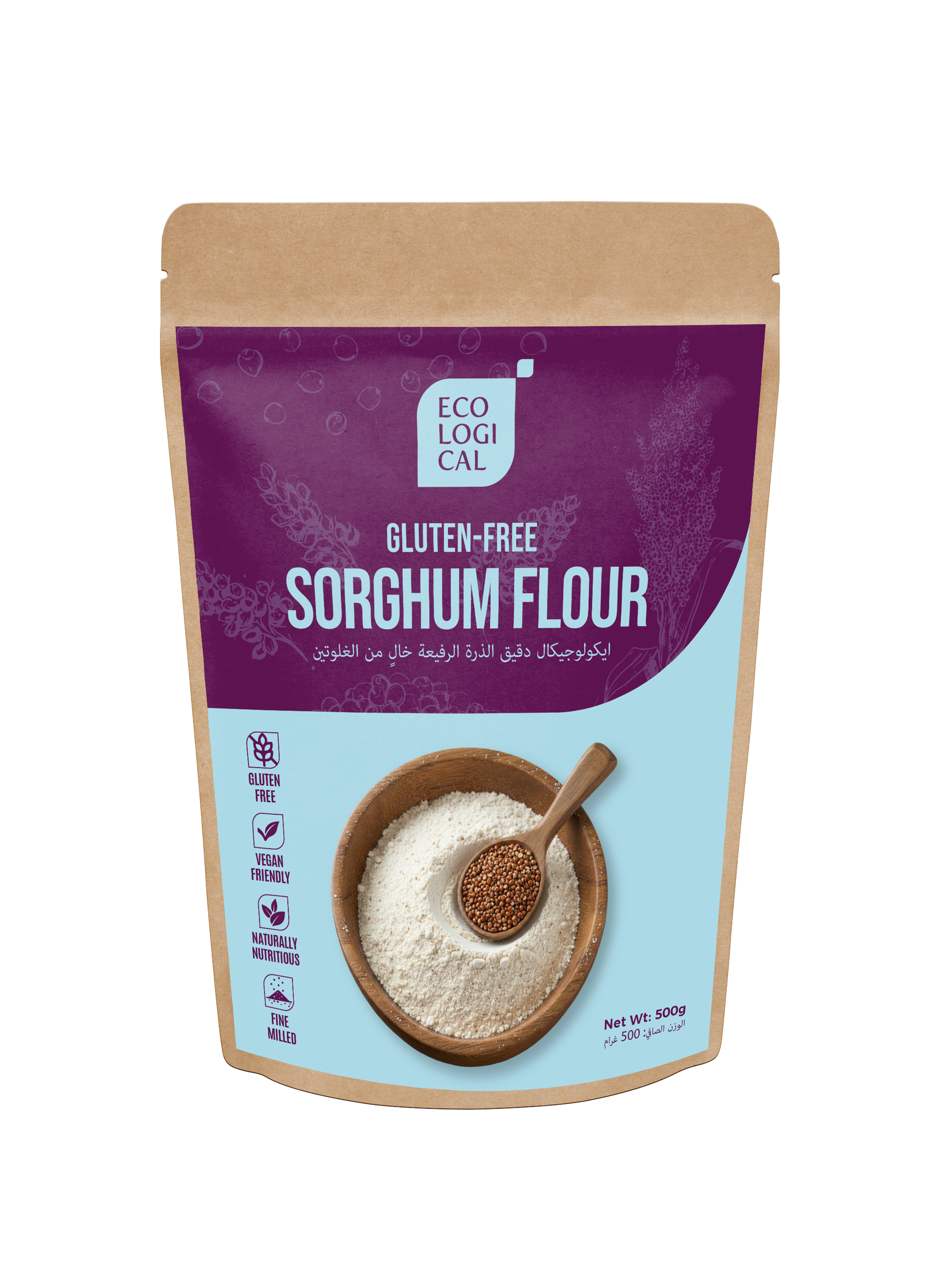 Ecological Gluten-Free Sorghum Flour, 500g