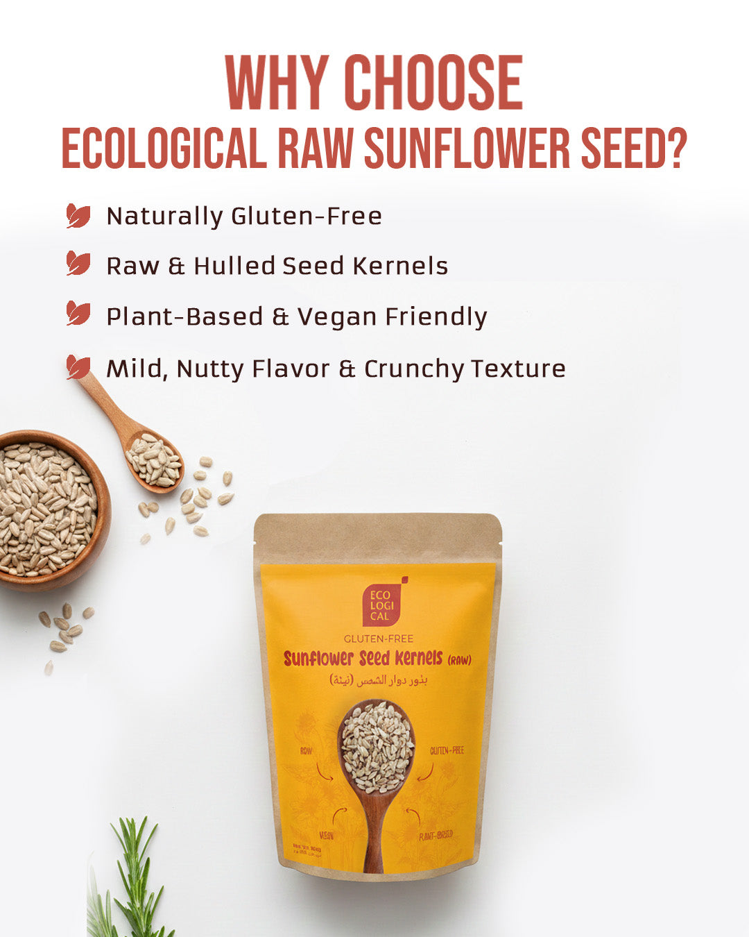 Ecological Sunflower Seed Kernels (Raw) 500g
