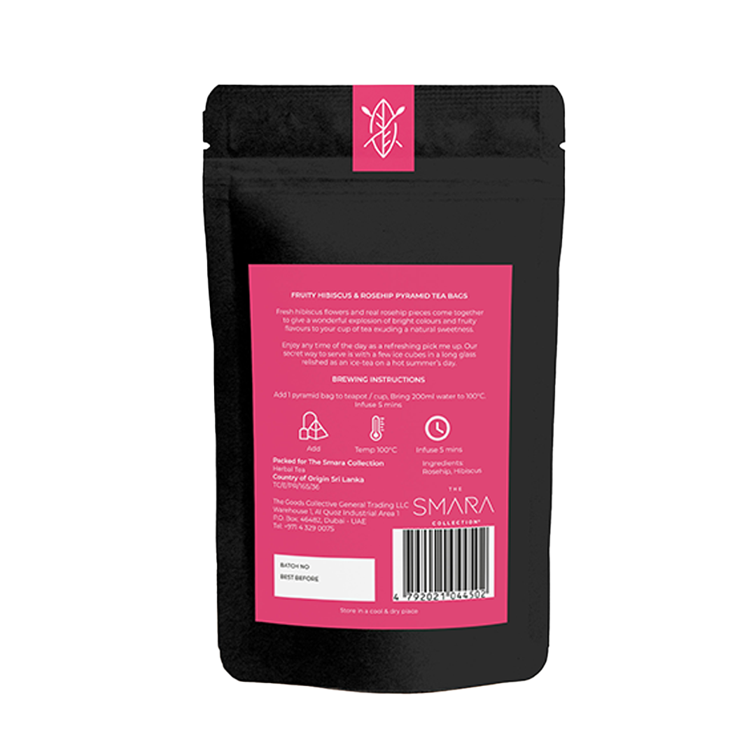 THE SMARA Fruity Hibiscus Rosehip Tea Bag - 2.5g x 100
