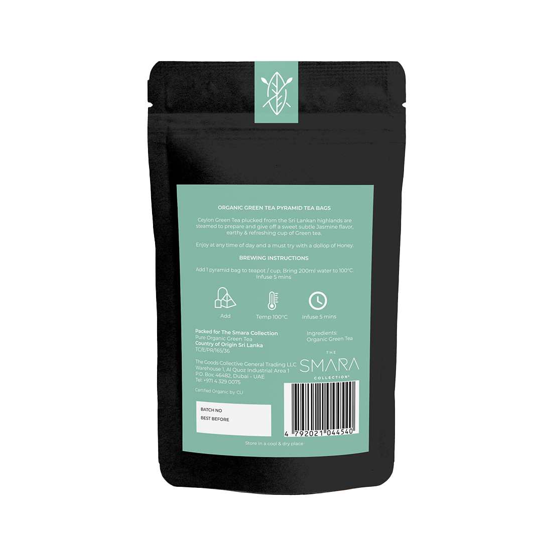 THE SMARA Organic Green Tea Bag - 2.5g x 100