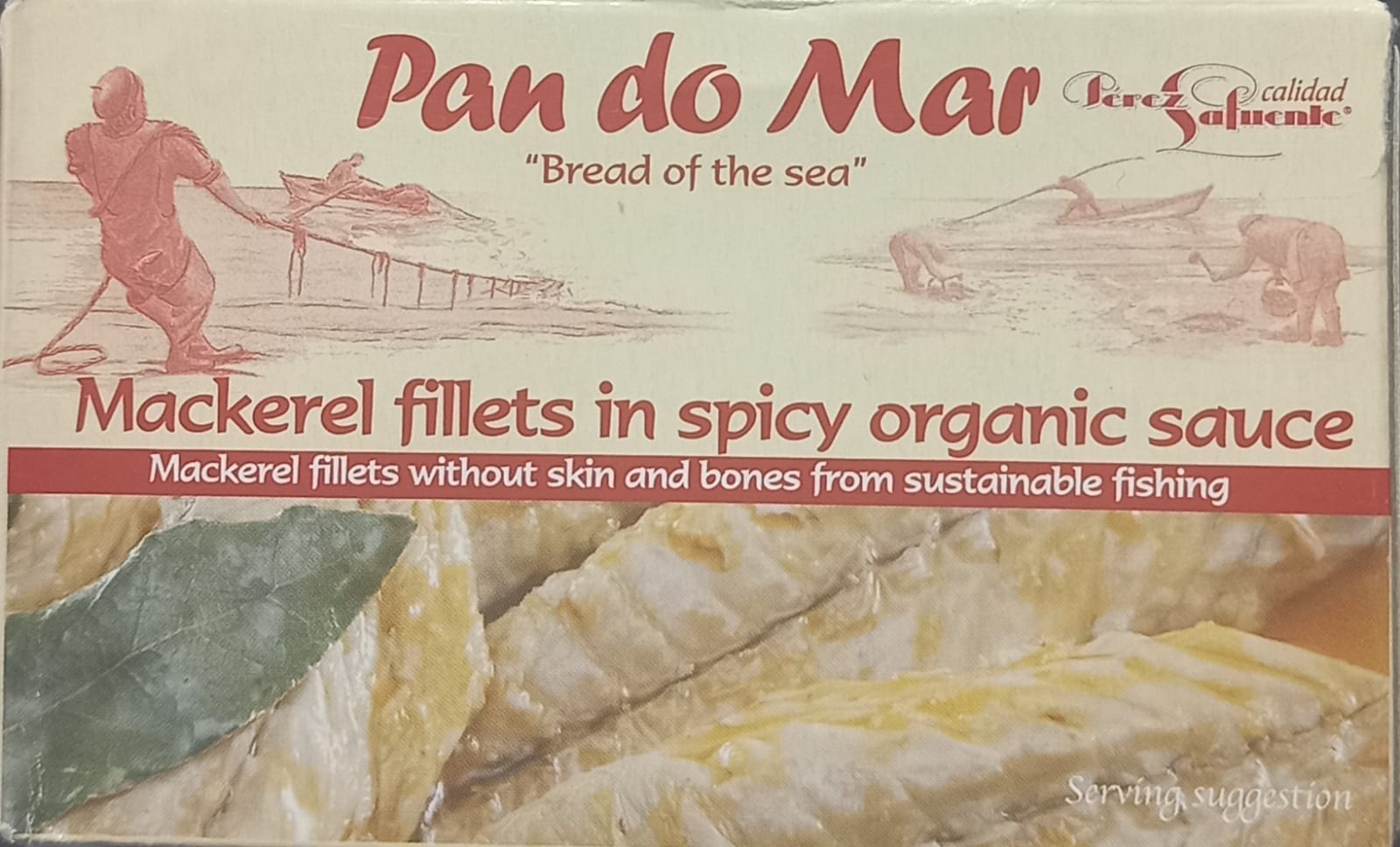 Pan Do Mar Mackerel Fillets In Spicy Organic Sauce