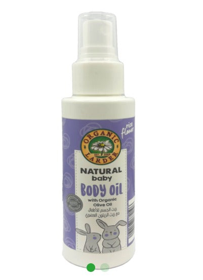 ORGANIC LARDER Natural Baby Body Oil, 100ml - Organic, Natural