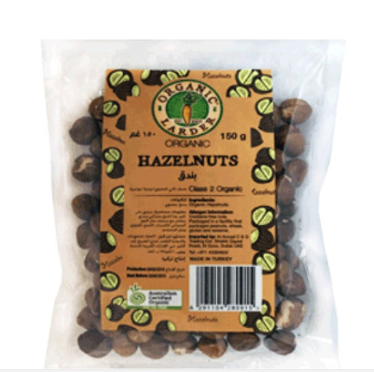 ORGANIC LARDER Hazelnuts, 150g - Organic, Natural