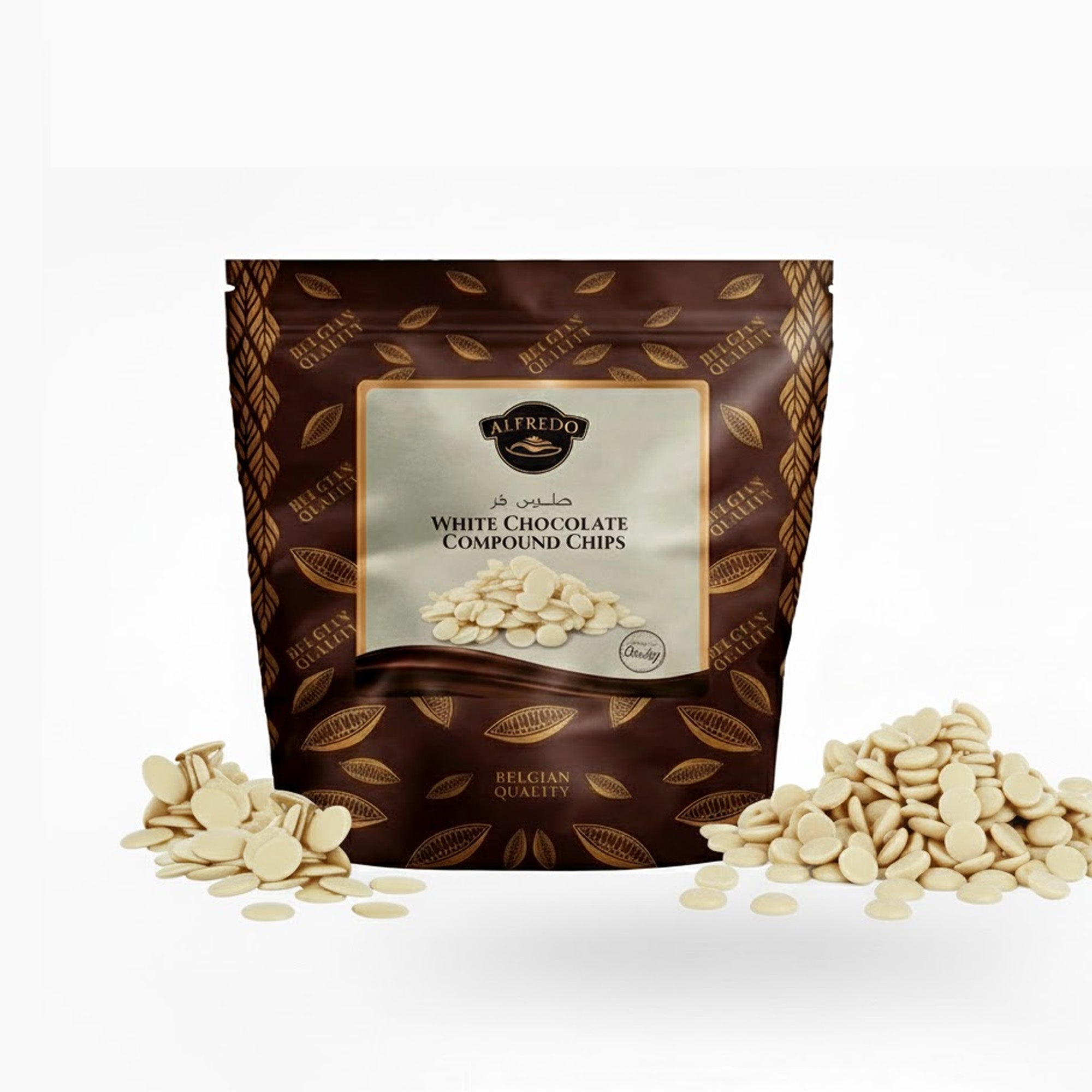 BAKING ESSENTIALS ALFREDO White Chocolate Curls, 5 kg