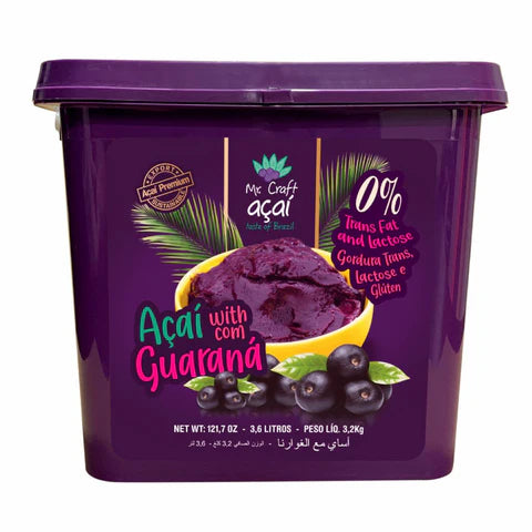 MR. CRAFT Acai Puree with Guarana Frozen, 3.2kg