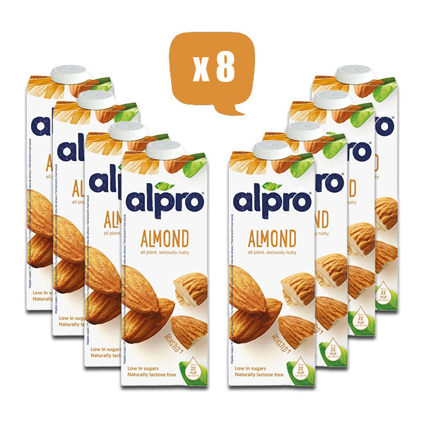ALPRO Original Almond Drink, 1Ltr - Pack Of 8, Vegan