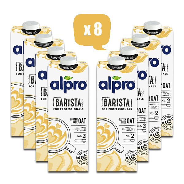 ALPRO Oat Barista For Professionals, 1Ltr, Pack of 8, Vegan, Gluten free