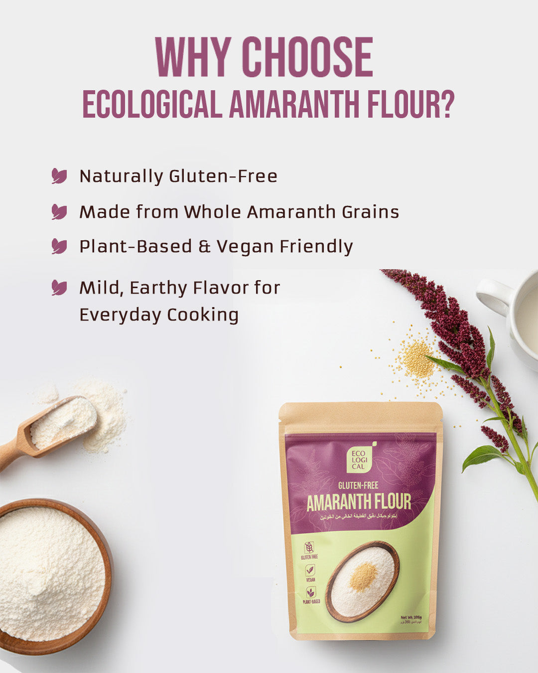 Ecological Gluten-Free Amaranth Flour, 500g