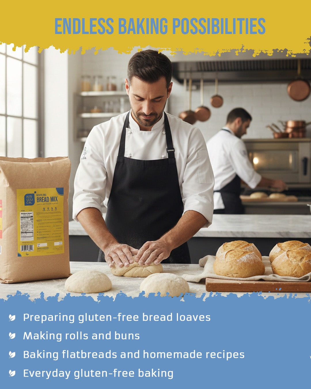 ECOLOGICAL Gluten-Free Bread Mix, 20 Kg