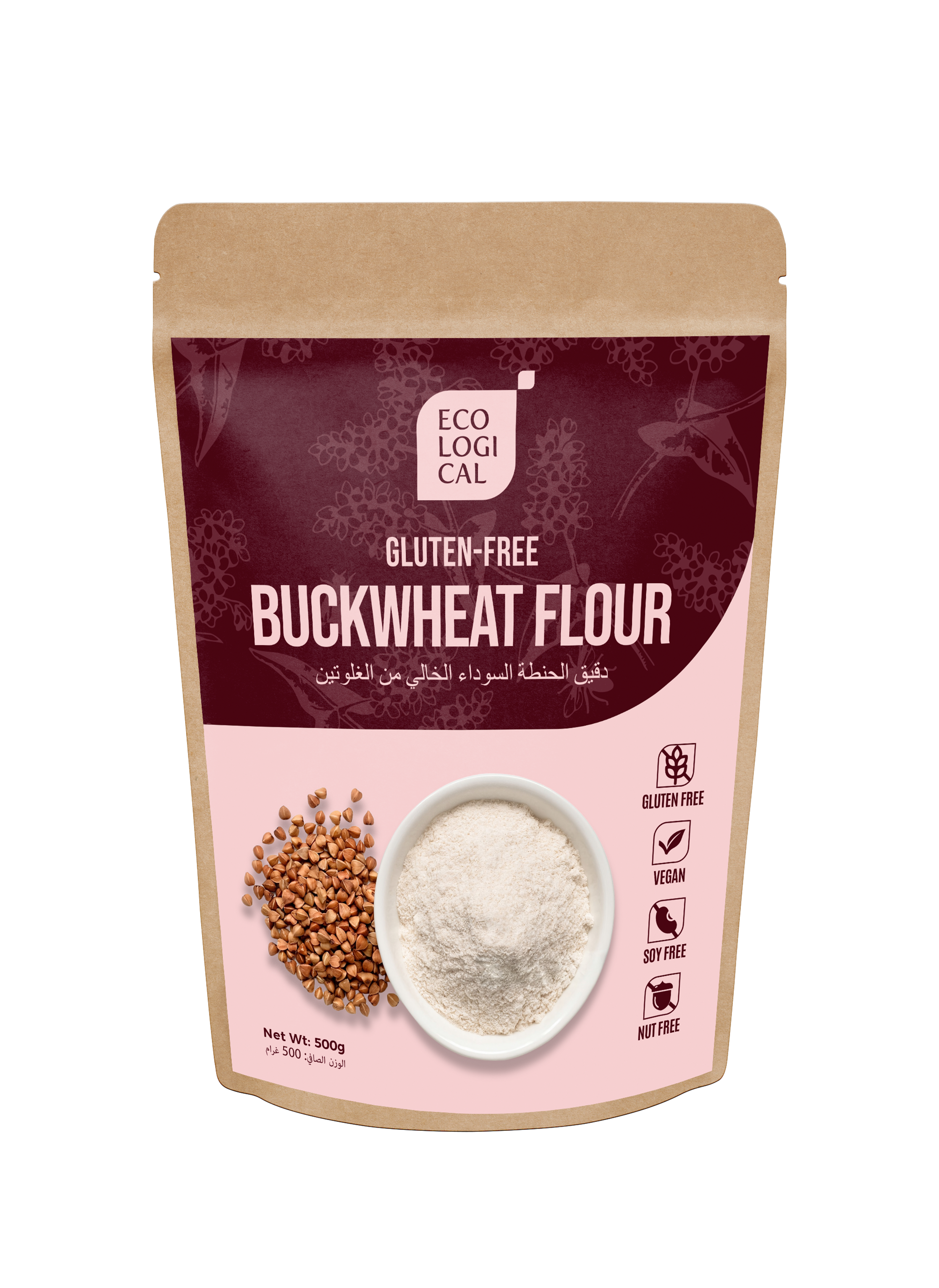 Ecological Gluten-Free Buckwheat Flour, 500g