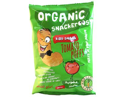 ORGANIC LARDER Snackeroos Tomato Puffs, 15g - Organic, Gluten Free