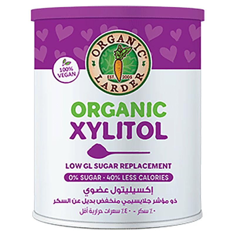 ORGANIC LARDER Organic Xylitol, 500g - Organic, Vegan, Natural