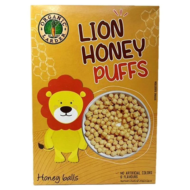 ORGANIC LARDER Lion Honey Puffs, Honey Balls, 300g - Organic