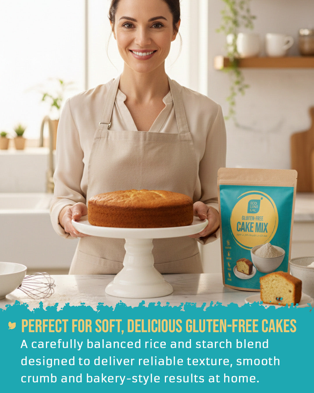 ECOLOGICAL Gluten-Free Cake Mix, 250g