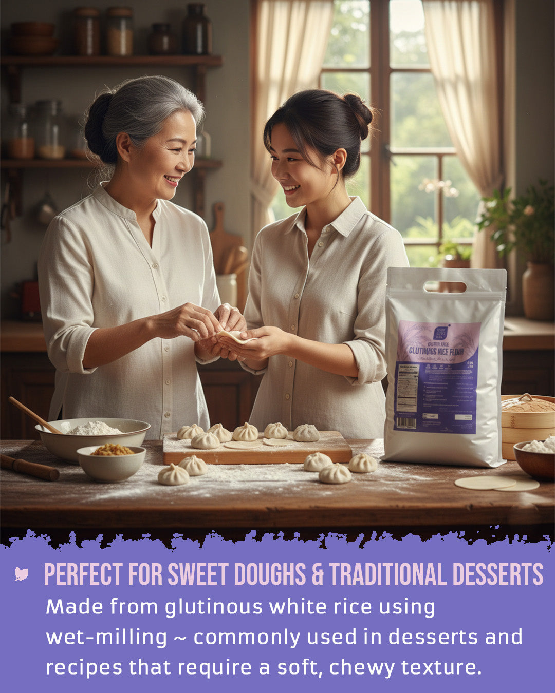 ECOLOGICAL Gluten-Free Glutinous Rice Flour, 2.5 Kg