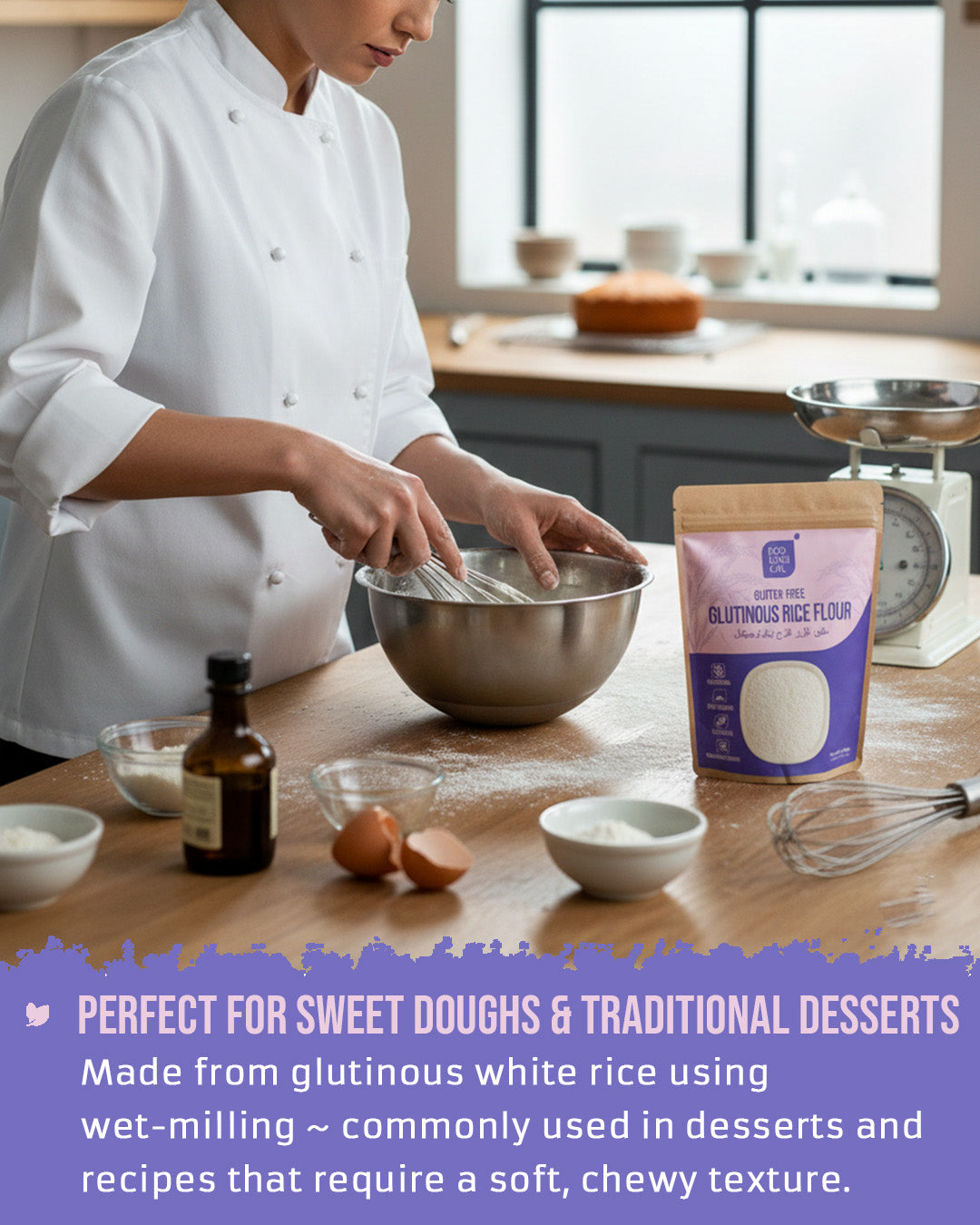 ECOLOGICAL Gluten-Free Glutinous Rice Flour, 500g