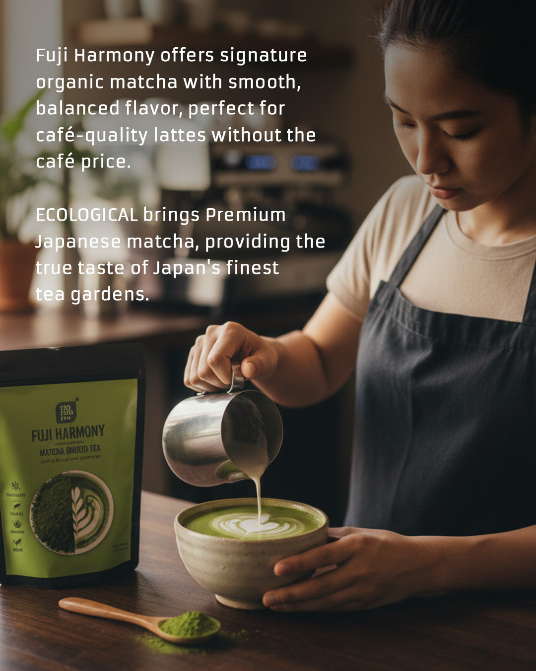 Ecological Fuji Harmony Signature Organic Matcha Tea Powder, 150g