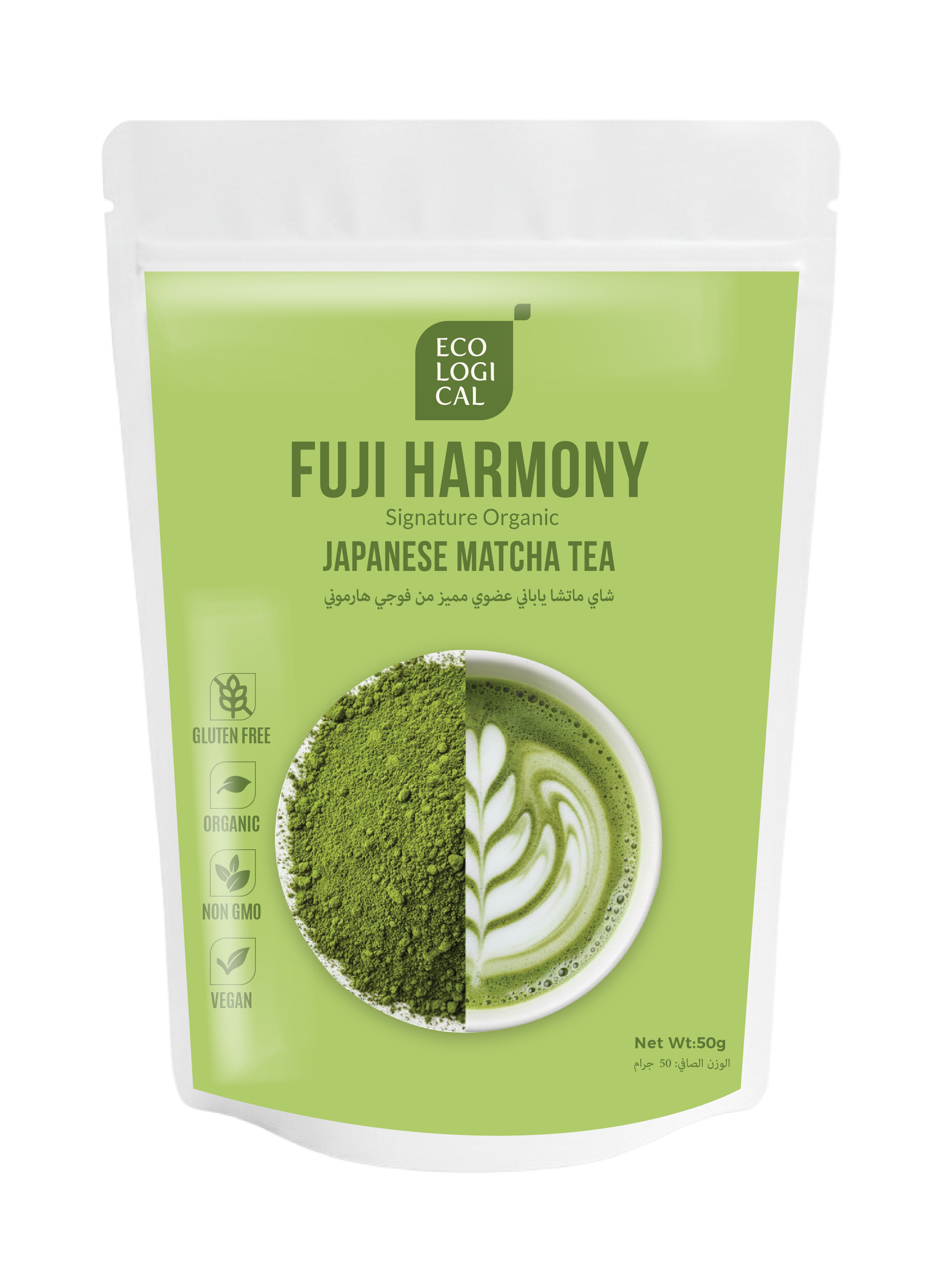 Ecological Fuji Harmony Signature Organic Matcha Tea Powder, 50g