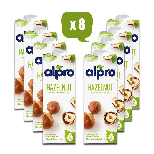 ALPRO Hazelnut Milk, 1Ltr - Pack Of 8, Vegan