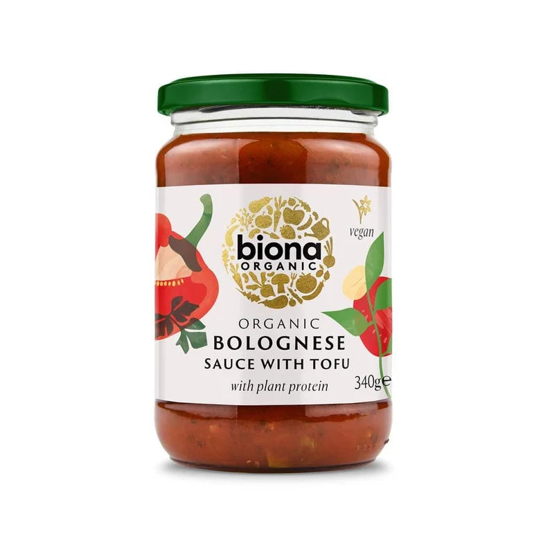 BIONA ORGANIC Bolognese Sauce with Tofu - Pack of 6 (340g each)