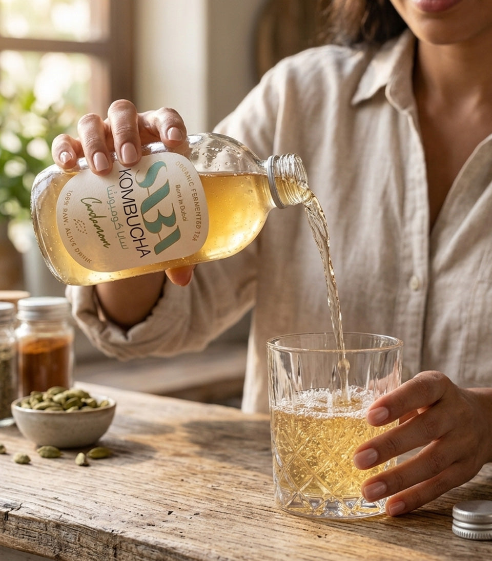 SABA Kombucha Cardamom, 275ml - Pack of 6