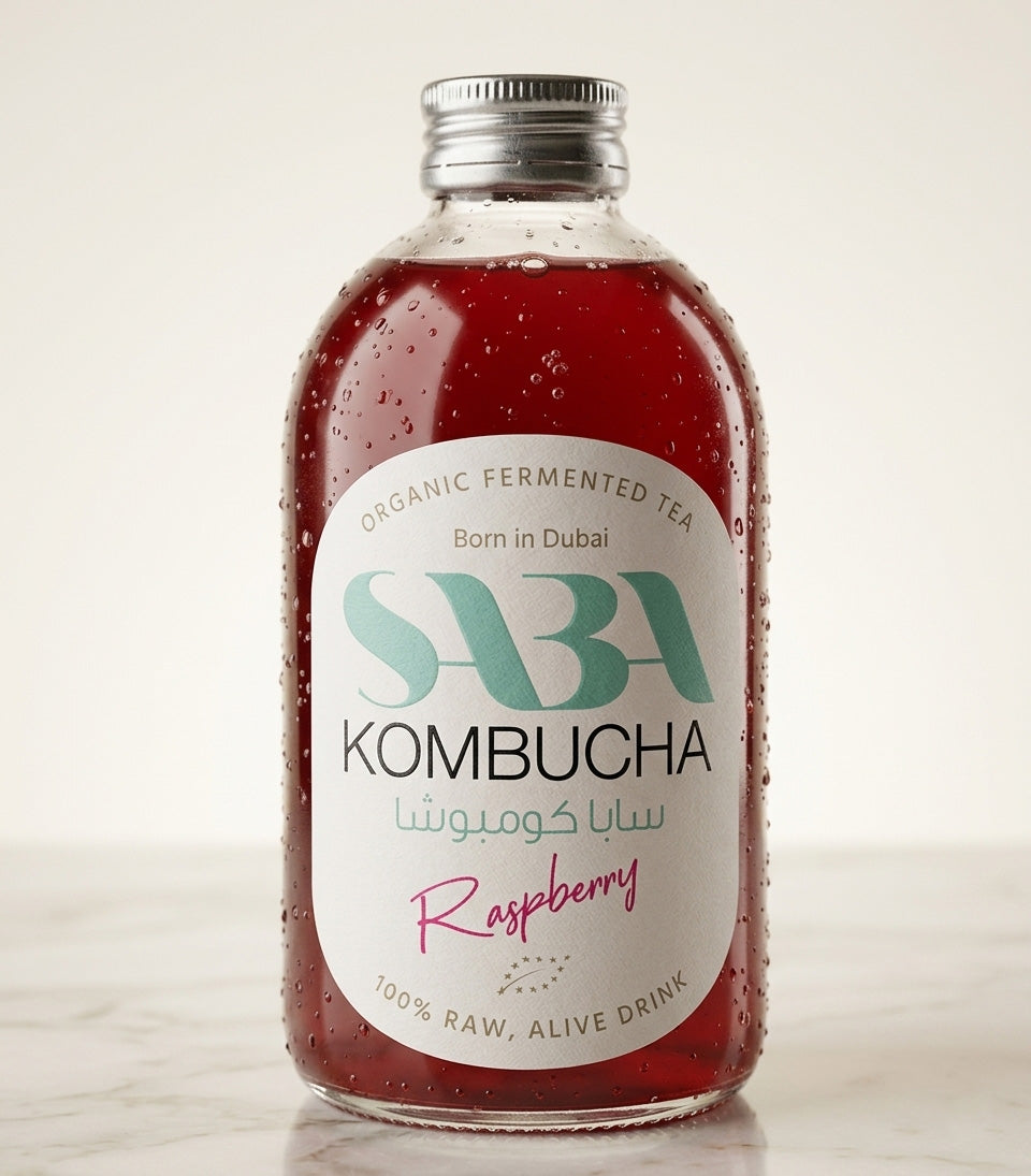 SABA Kombucha Raspberry, 270ml - Pack of 6