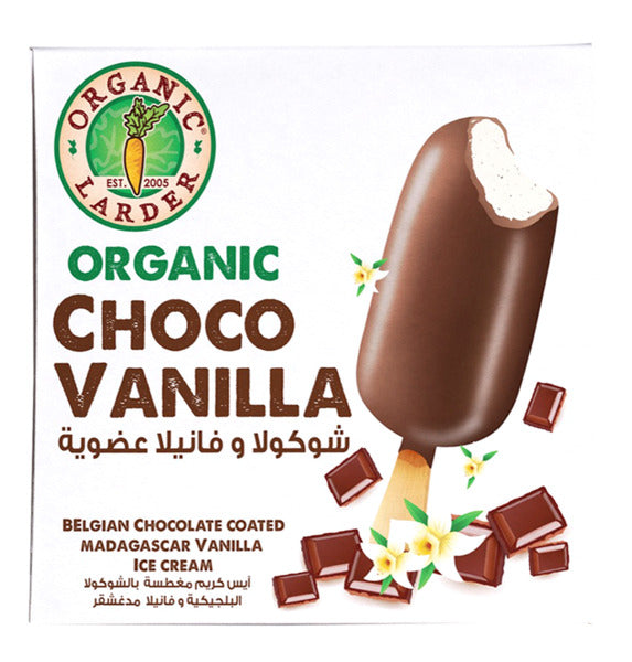 ORGANIC LARDER Choco Vanilla Ice Cream, 225g - Organic