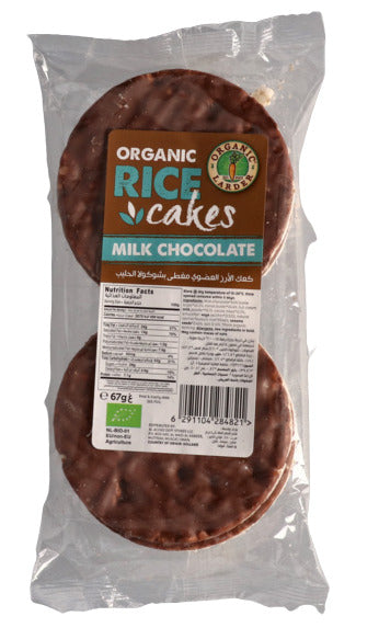 ORGANIC LARDER Rice Cakes With Milk Chocolate, 67g - Organic, Natural