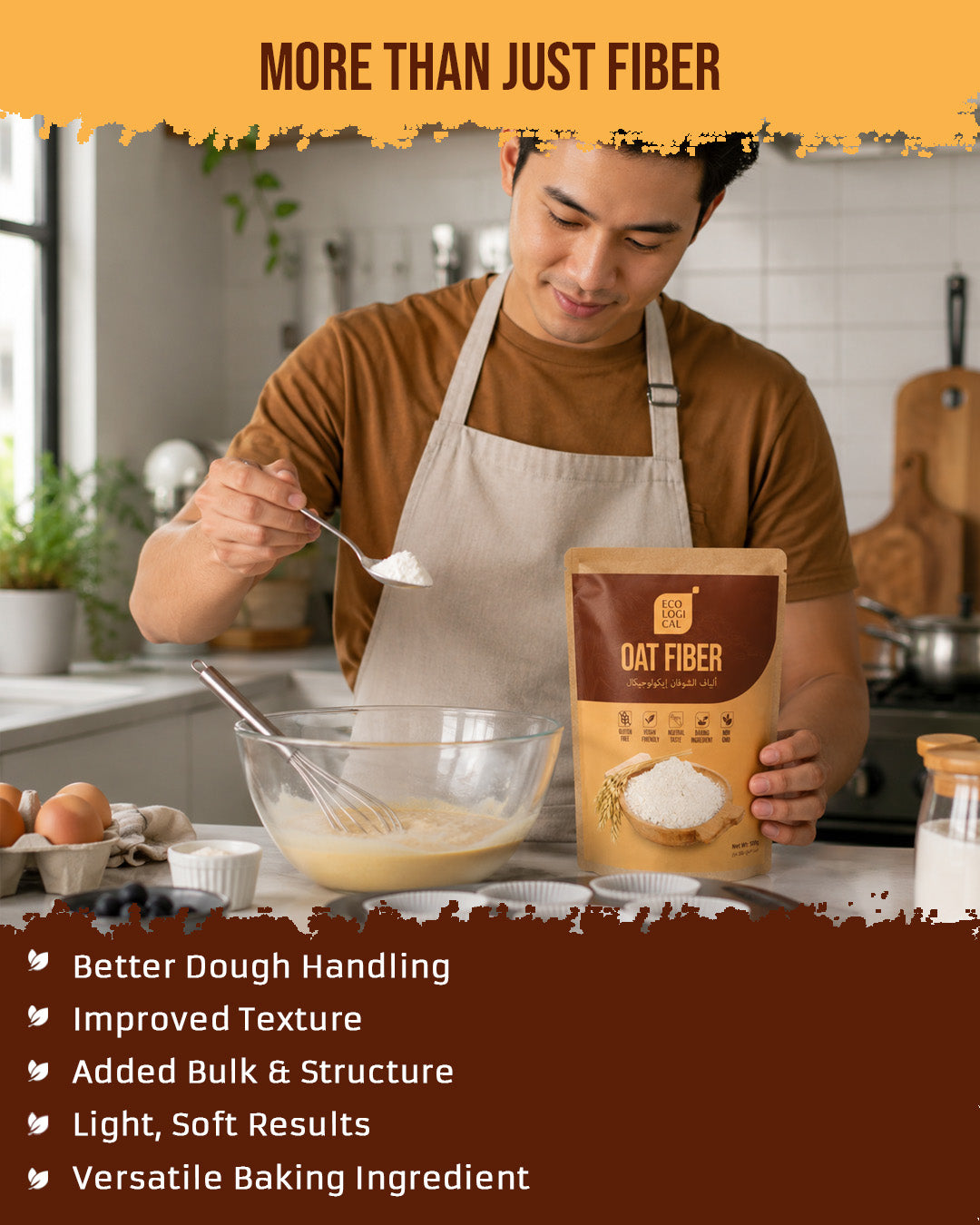 ECOLOGICAL Oat Fiber, 500g