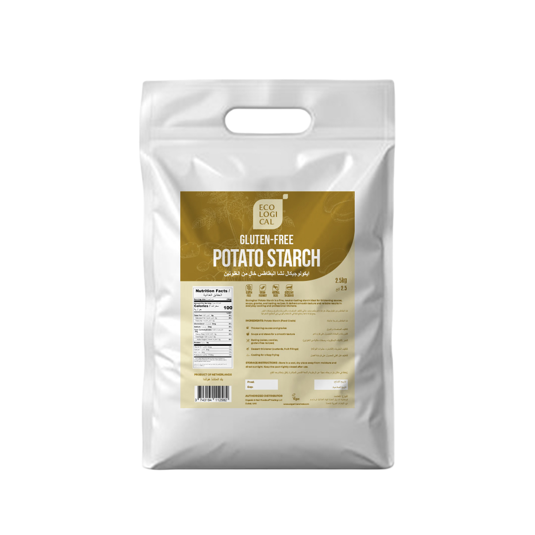 ECOLOGICAL Gluten-Free Potato Starch, 2.5 Kg