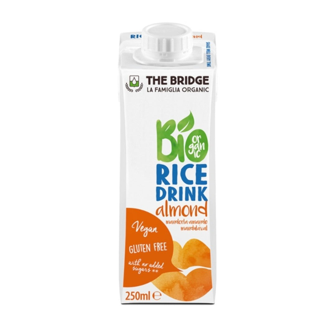 THE BRIDGE Rice Almond Milk, 250ml - Organic, Vegan, Gluten Free