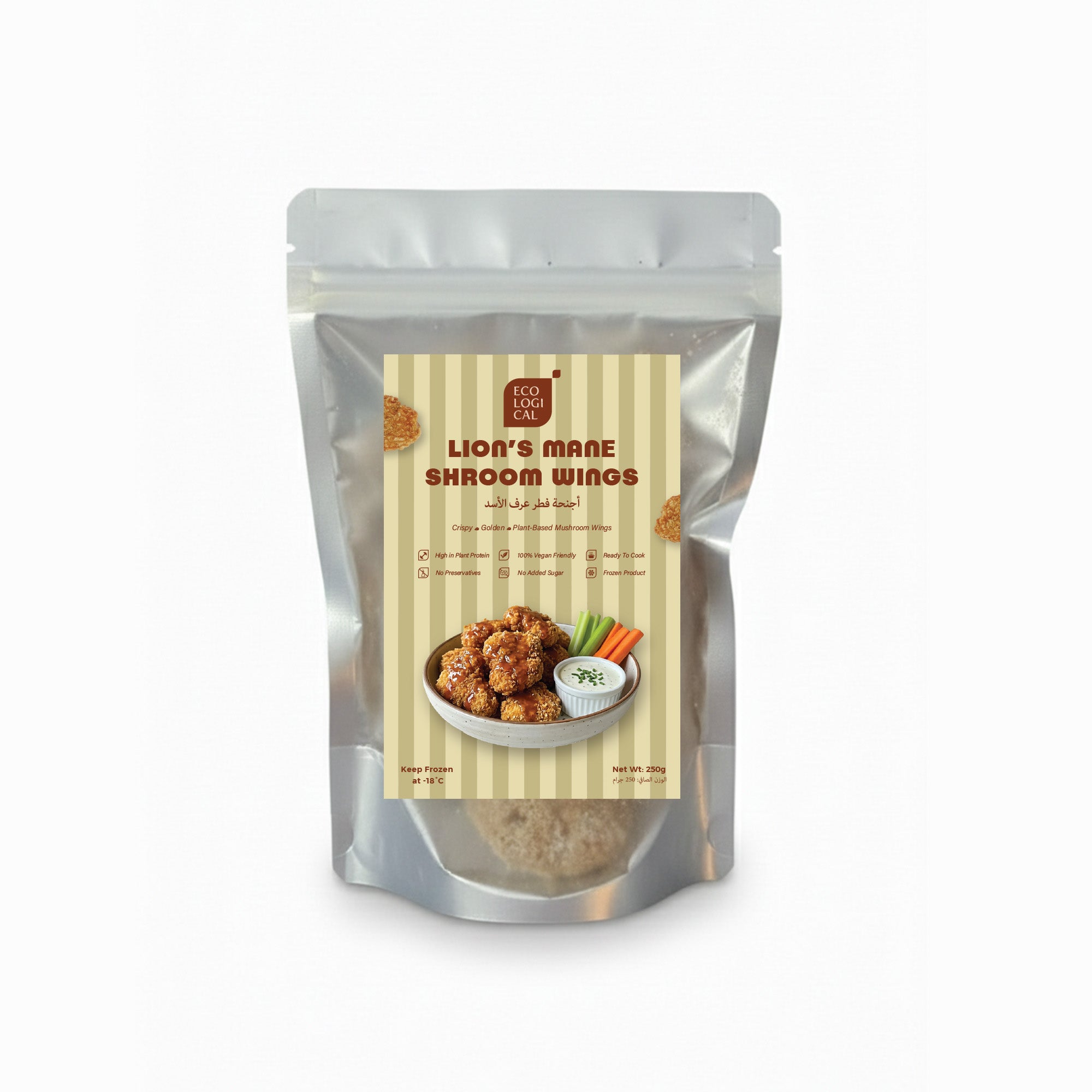 ECOLOGICAL Lion's Mane Buffallo Wings, 250g