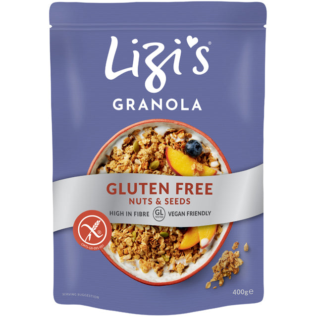 HUNTER'S COLLECTION LIZI'S GRANOLA Gluten Free, Nuts & Seeds, 400g - Vegan