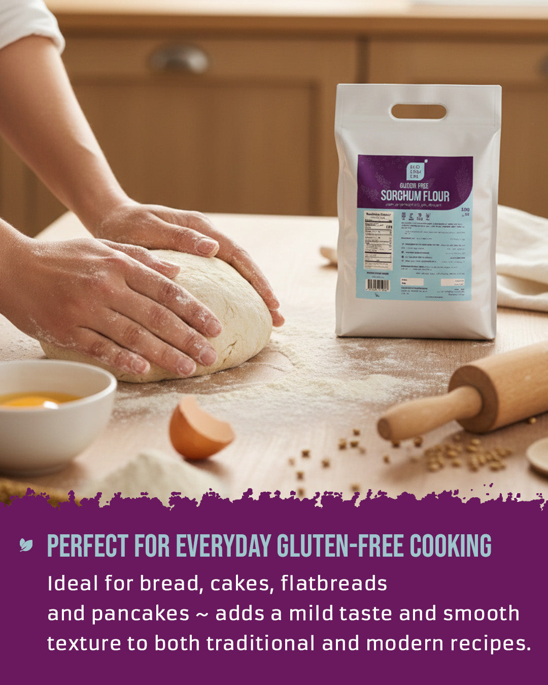 Ecological Gluten-Free Sorghum Flour, 2.5 Kg