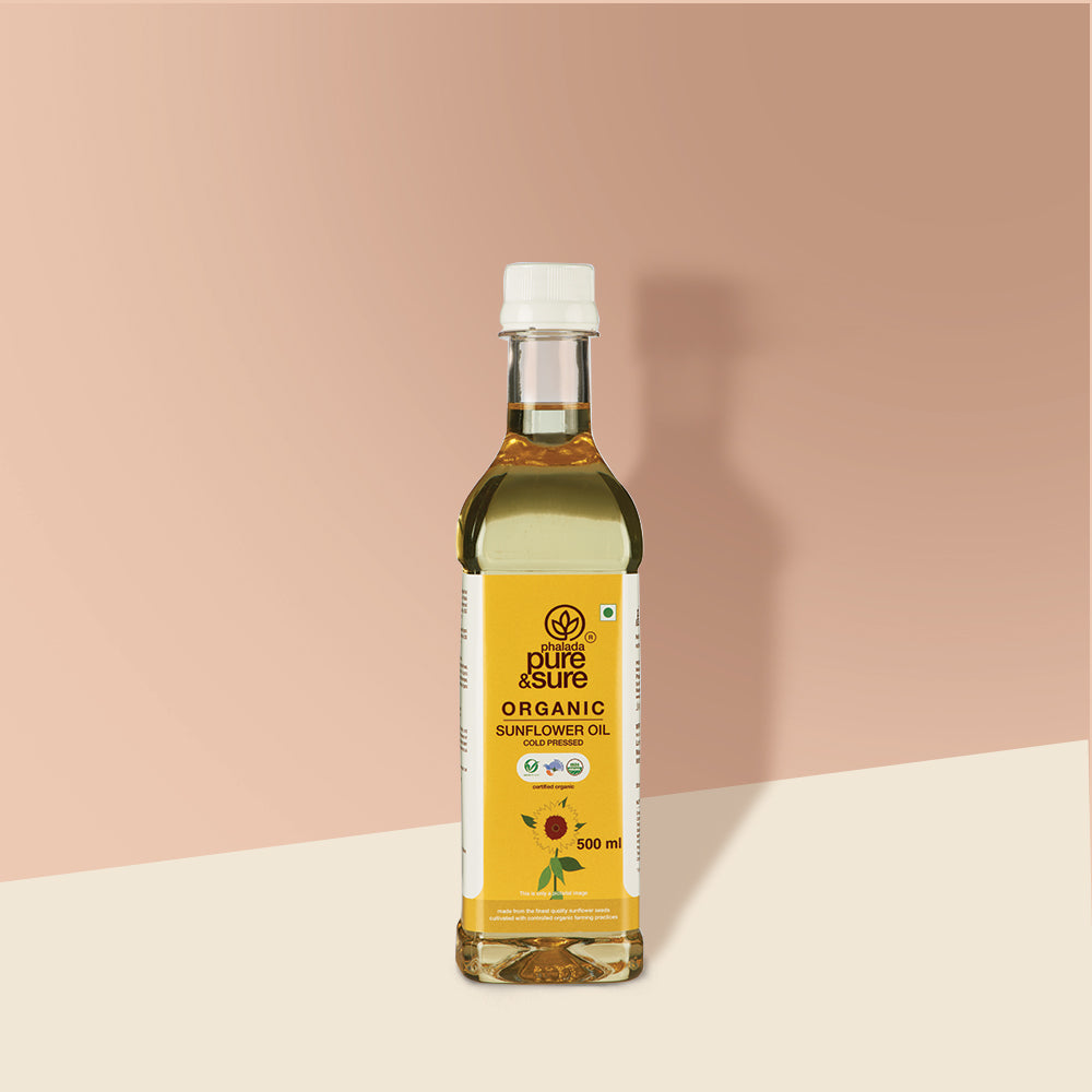 PURE & SURE Organic Sun Flower Oil, 500ml