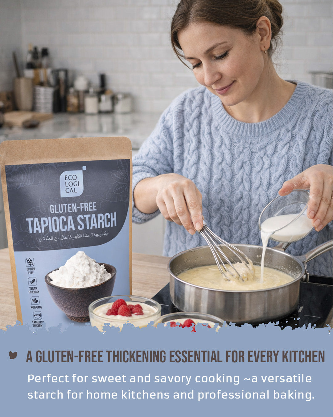 ECOLOGICAL Gluten-Free Tapioca Starch, 500g