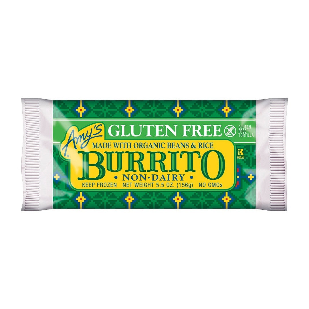 AMY'S Bean & Rice Burrito, Gluten Free, Non-Dairy, 156gm